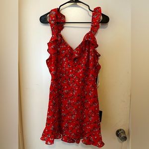 Red floral Lulu’s romper. Brand new with tags on. So cute!